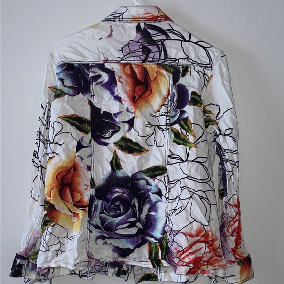 Parsley & Sage Multicolor Floral Button Down Shirt Size XL - Picture 3 of 7